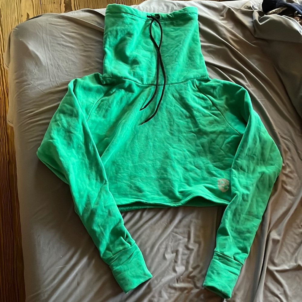 Born Primitive Cropped Cowl Neck Hoodie